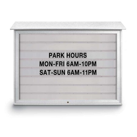 United Visual Products Indoor Enclosed Combo Board, 72"x36", Bronze Frame/Green & Keylime UVCB7236BZ-GREEN-KEYLIME